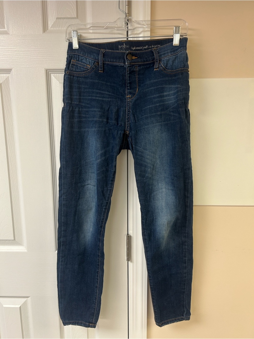 SOHO Jeans High Waist Pull on Legging Jeans Petite